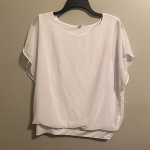 White Chiffon Blouse